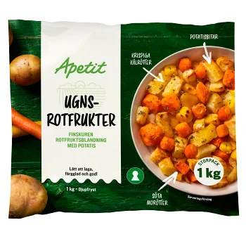 Ugnsrotfrukter 1kg Apetit.