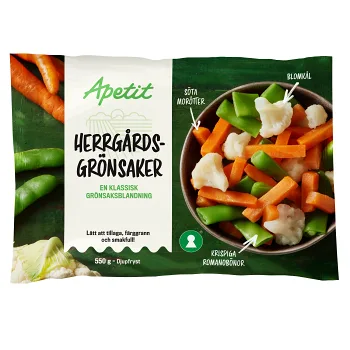 Herrgårdsgrönsaker 550g Apetit.