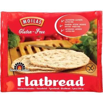 Flatbread Fryst GF 210g Moilas.