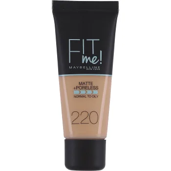 Foundation Fit Me Matte &amp; Poreless Natural Beige 220 30ml Maybelline.