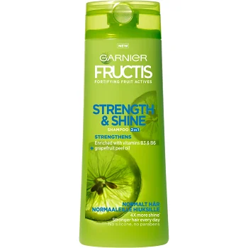 Schampo Strength &amp; Shine 2in1 Normalt hår 250ml Fructis.