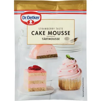 Tårtmousse Jordgubb 96g Dr.Oetker.