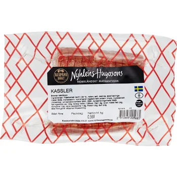 Kassler Varmrökt ca 500g Nyhléns Hugosons.