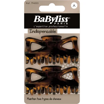 Krokoklämma 2-pack BaByliss.