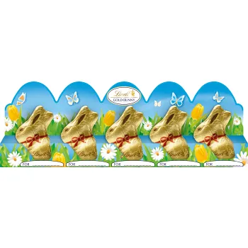 Guldhare Mini 10g 5-p Lindt.