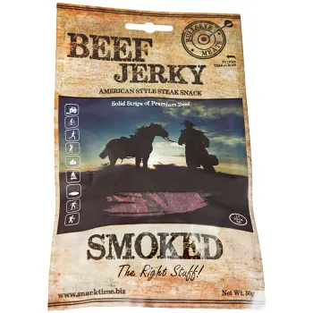 BeefJerky Smoked Bulls Eye Meat.