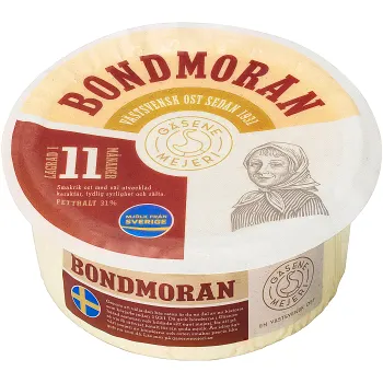 Ost Bondmoran 31% ca 2000g Gäsene Mejeri.