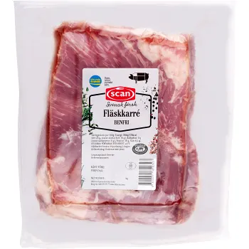 Fläskkarré Färsk benfri ca 1,1kg Scan.