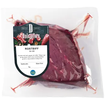 Rostbiff Färsk Benfri i bit ca 800g Dalsjöfors.