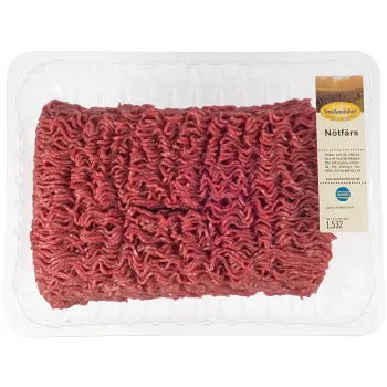Nötfärs Färsk 12% ca 1,6kg Smålandskött.