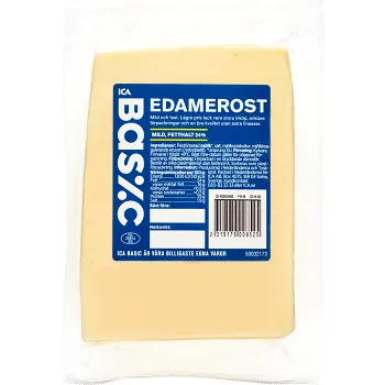 Edamerost mild 24% ca 850g ICA Basic.