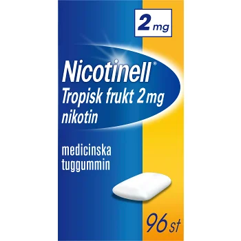 Nicotinell Tropisk frukt Medicinskt tuggummi 2mg 96-p.