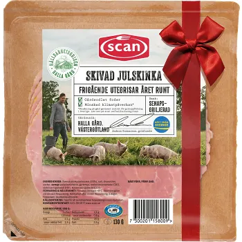 Julskinka Skivad Senapsgriljerad 130g Scan.