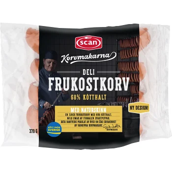 Frukostkorv Deli 68% Kötthalt 370g Scan.