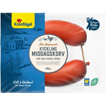Middagskorv Kyckling 800g Kronfågel.