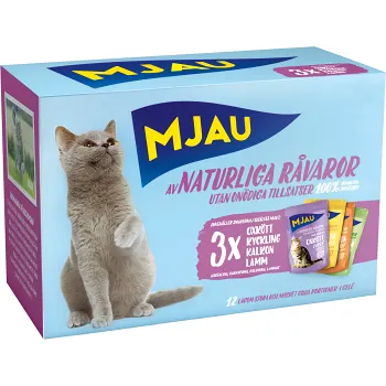 Kattmat Blandade smaker 12-p Mjau.
