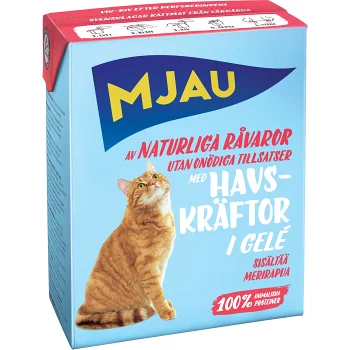 Kattmat Havskräftor i gelé 380g Mjau.