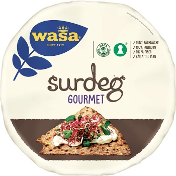 Knäckebröd Surdeg Gourmet 660g Wasa.