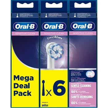 Tandborsthuvud Refill Sensitive 6-p Oral-B.