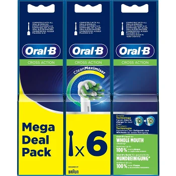 Tandborstrefill Cross Action 6-p Oral-B.