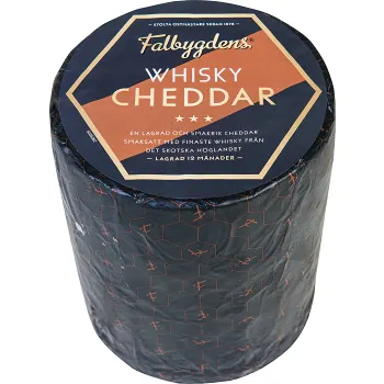 Whiskycheddar 31% ca 2,7kg Falbygdens.