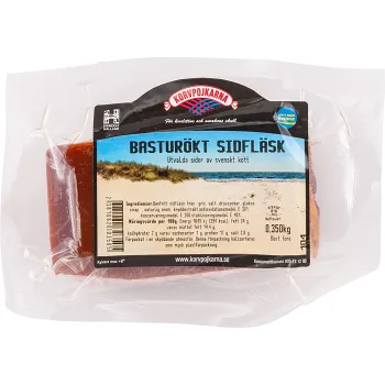 Sidfläsk Basturökt ca 500g Korvpojkarna.