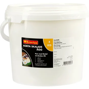 Ägg Kokta Skalade 4kg Kronägg.
