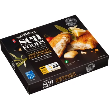 Sprödbakad torskfilé 350g Norway Seafoods.