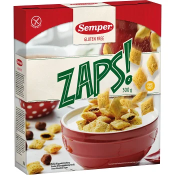 Zaps Glutenfri 300g Semper.