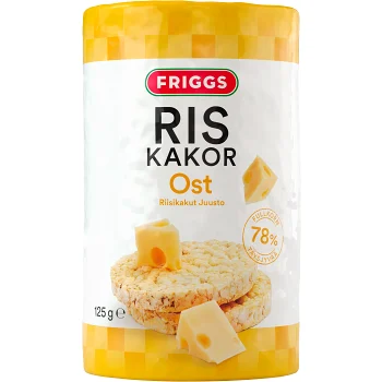 Riskakor med Ostsmak 125g Friggs.