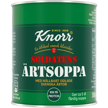Soldatens ärtsoppa med Fläsk 350g Knorr.