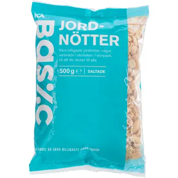 Jordnötter 500g ICA Basic.