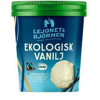 Glass Vanilj Ekologisk 500ml Lejonet &amp; Björnen.