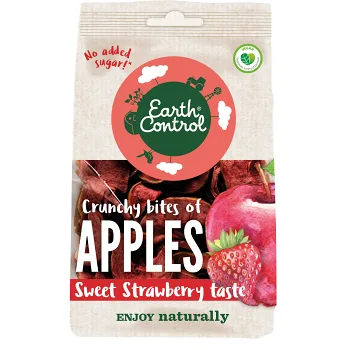 Apple Bites Strawberry 55g Earth Control.