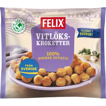 Vitlökskroketter Fryst 750g Felix.