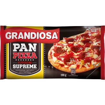 Pan pizza Pepperoni supreme 190g Grandiosa.