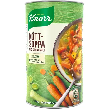Köttsoppa med grönsaker 550g Knorr.