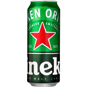 Öl Lager 3,5% 50cl Heineken.