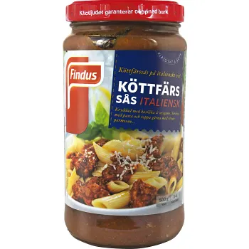 Köttfärssås Italiensk 500g Findus.