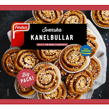 Kanelbullar Fryst 20-p 700g Findus.