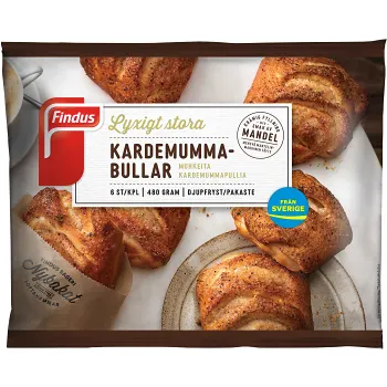 Kardemummabullar Frysta 480g Findus.