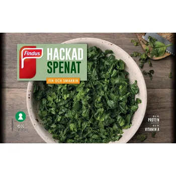 Hackad Spenat 450g Findus.