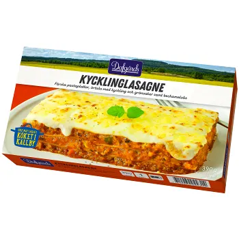 Kycklinglasagne 390g Dafgårds.