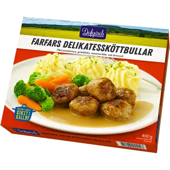 Farfars delikatessköttbullar 400g Dafgårds.