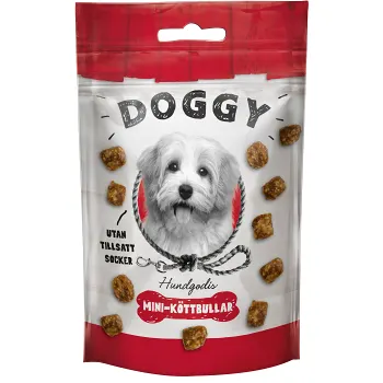 Hundgodis Mini köttbullar 50g Doggy.