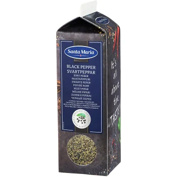 Svartpeppar Grovmalen 460g Santa Maria.