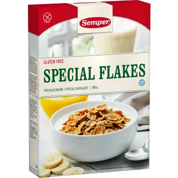 Special flakes Glutenfri 300g Semper.