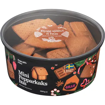 Pepparkakshus Mini 300g Gille.