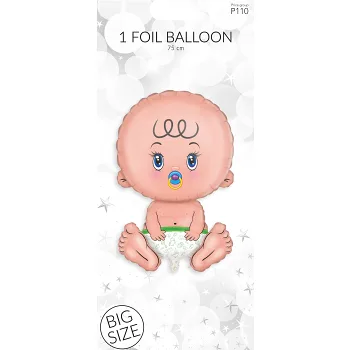 Folieballong Bebis 75cm 1st Happy Party.