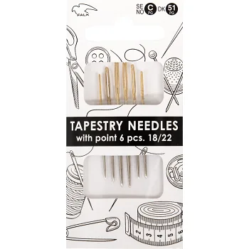 Tapisserinål med udd 18/22 6-pack.